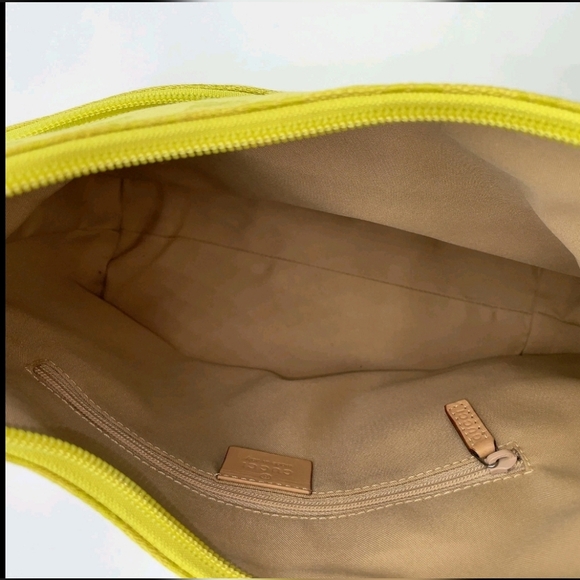 Gucci 🍋 GG Canvas Leather Jackie Yellow Green Shoulder Bag - Picture 14 of 16
